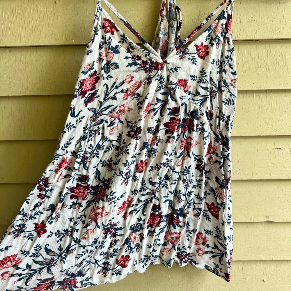 AEO Floral Racerback Tank